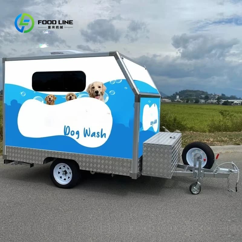 Furgone Professionale Personalizzato per Toelettatura Cani, Rimorchio Mobile per Toelettatura Animali Domestici in Vendita