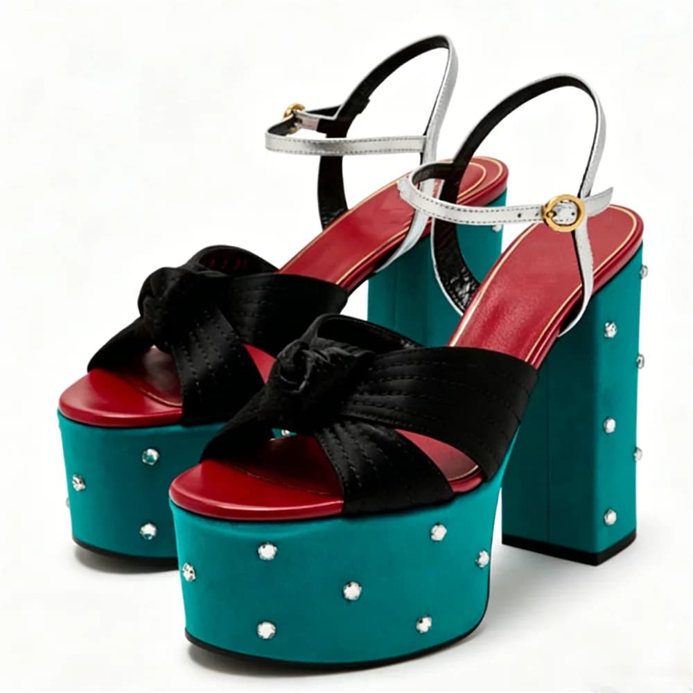 2026 Summer Women Platform High Heels Sandals for Woman Chunky Block Heel Ankle Strap Shoes Sexy Ladies Open Toe Y2k Party Shoes