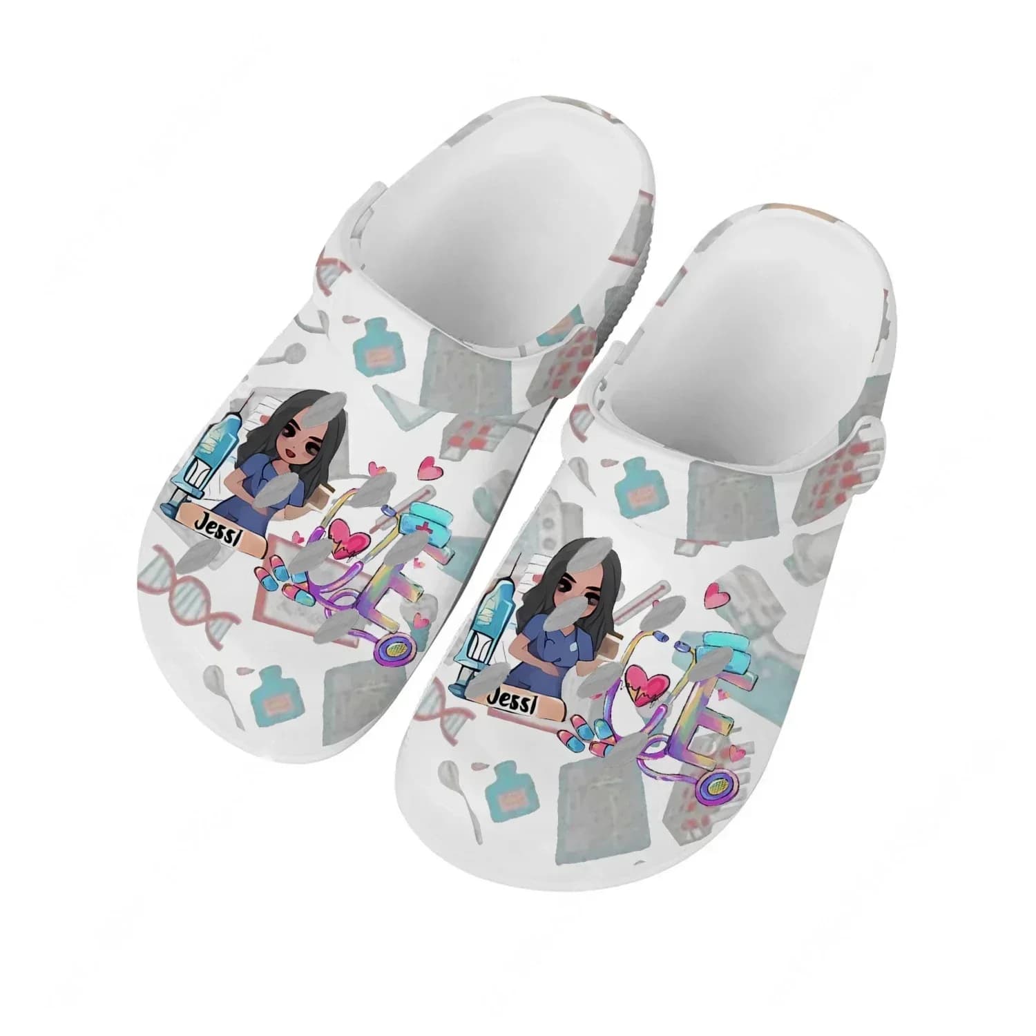 Comfortable and Fashionable Shoes for Men and Women, Custom Sandals, Breathable slippers with Home, Garden and Beach Holes