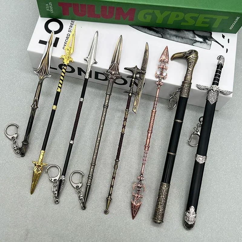 Assassin's Creed Odyssey Valhalla Game Replica Metal Gear Weapon Model Collectible Desktop Decoration 1:6 Action Figure Accessorio Giocattolo Ragazzo Regalo Dropshipping All'ingrosso Vendita Calda Regali Nuovo Arrivo R
