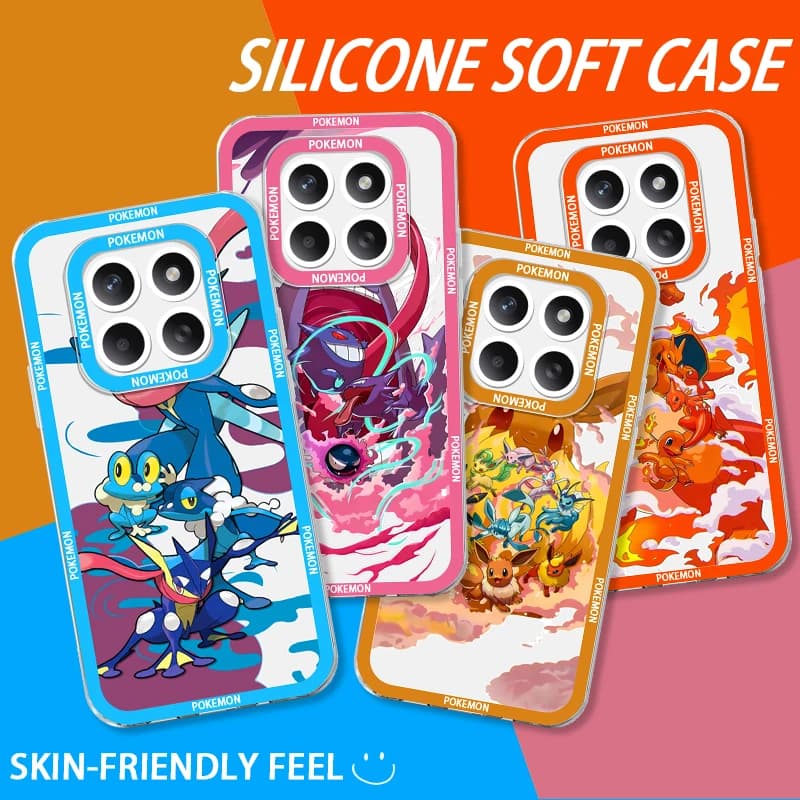 Custodia P-Pokemon Gengar Greninja per Xiaomi Redmi 15 15C 14C 14R 13 13C 13X 12 12C 10 10A 10C A5 A4 A3 Pro Turbo 5 Max 4 3 4G 5G