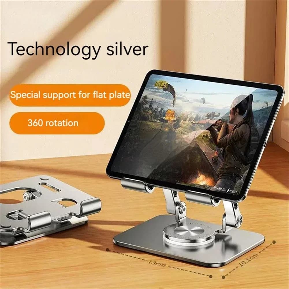 Staffa per laptop Staffa per tablet per telefono cellulare Staffa pigra da tavolo multifunzionale in lega di alluminio Rotazione di 360 gradi pieghevole