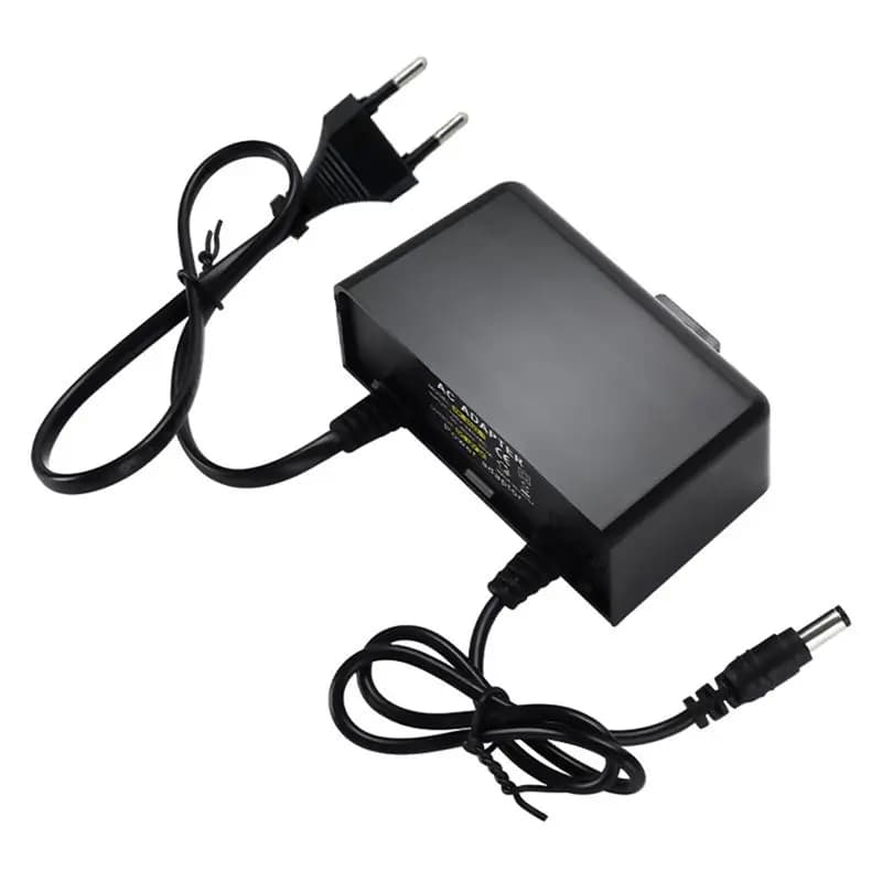 B44C Adattatore di alimentazione impermeabile 12V 2A per esterni, adattatore antipioggia per telecamere di sorveglianza, per telecamere DC, strisce LED, con spina EU