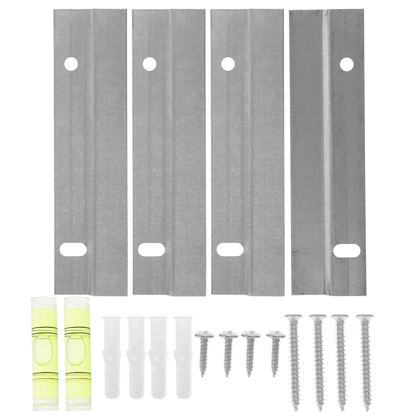 2Sets Wall Hanging Kits Sturdy Heavy Duty Picture Hangers Mirror Brackets for Artwork Frames Mirrors Headboards Mounting