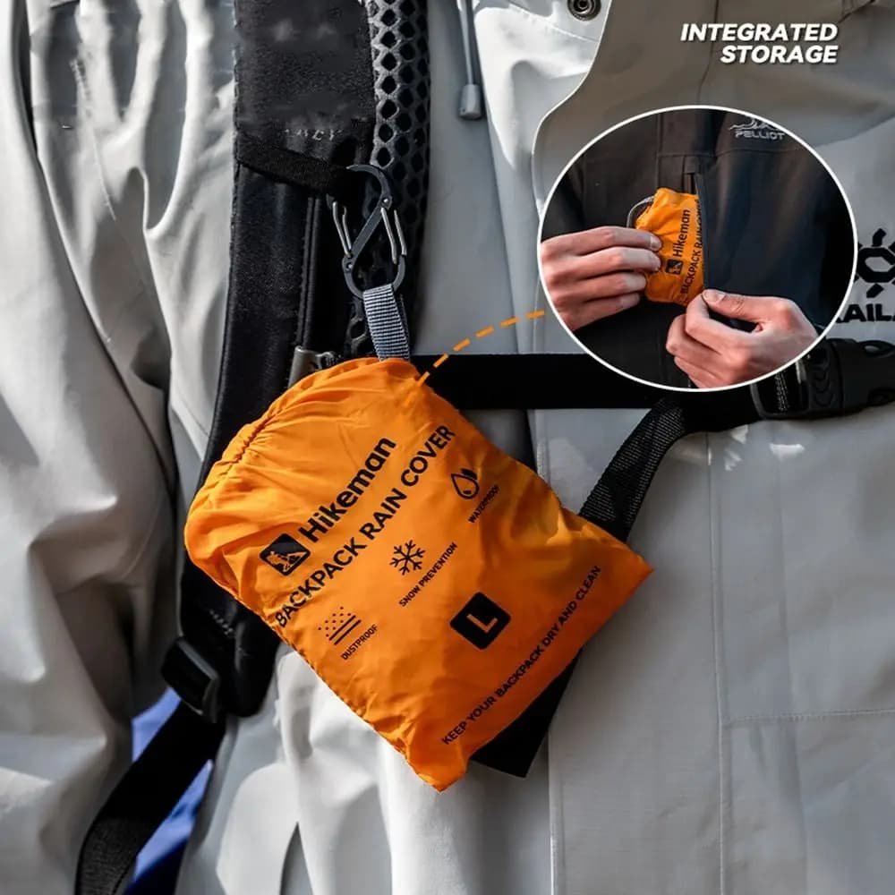 Dust-proof Mountaineering Backpack Rain Cover Nylon Fabric 2 Sizes Schoolbag Waterproof Rain Cap 5 Colors Bag Cover