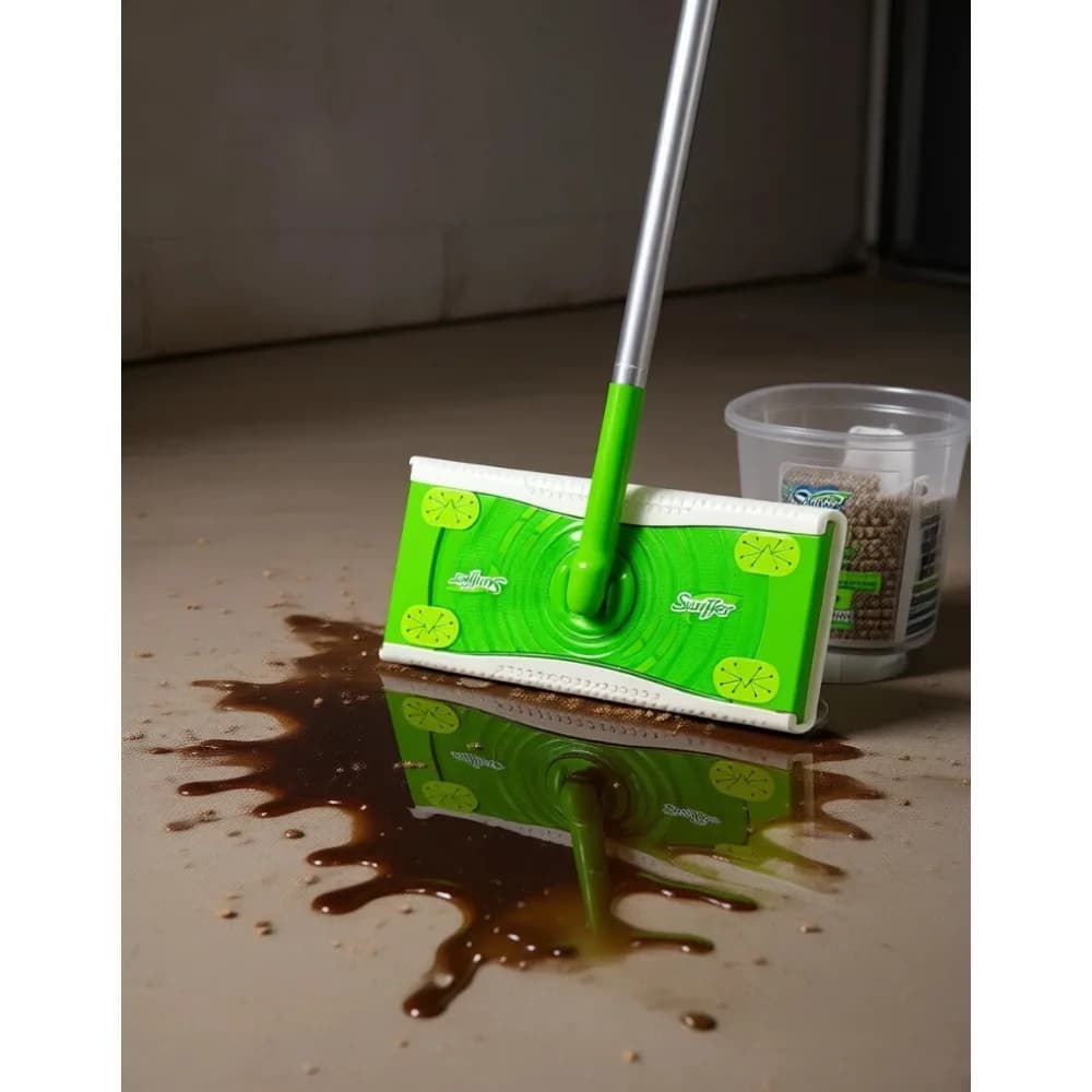 Kit iniziale per mop 2 in 1 con 19 ricariche per la pulizia a secco e a umido di pavimenti multisuperficie