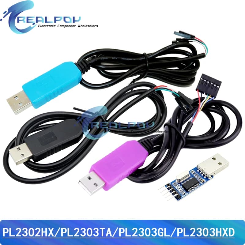 PL2303 PL2303HX PL2303TA/PL2303HXD Modulo adattatore convertitore da USB a RS232 TTL con copertura antipolvere per cavo di download arduino