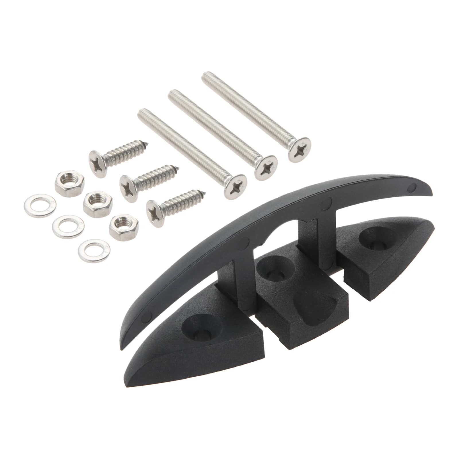 1PC Boat Folding Cleat Flip Up Dock Mooring Cleat Marine Deck Rope Cleat Accessories with Mounting Screw for Boat Kayak 5.12inch