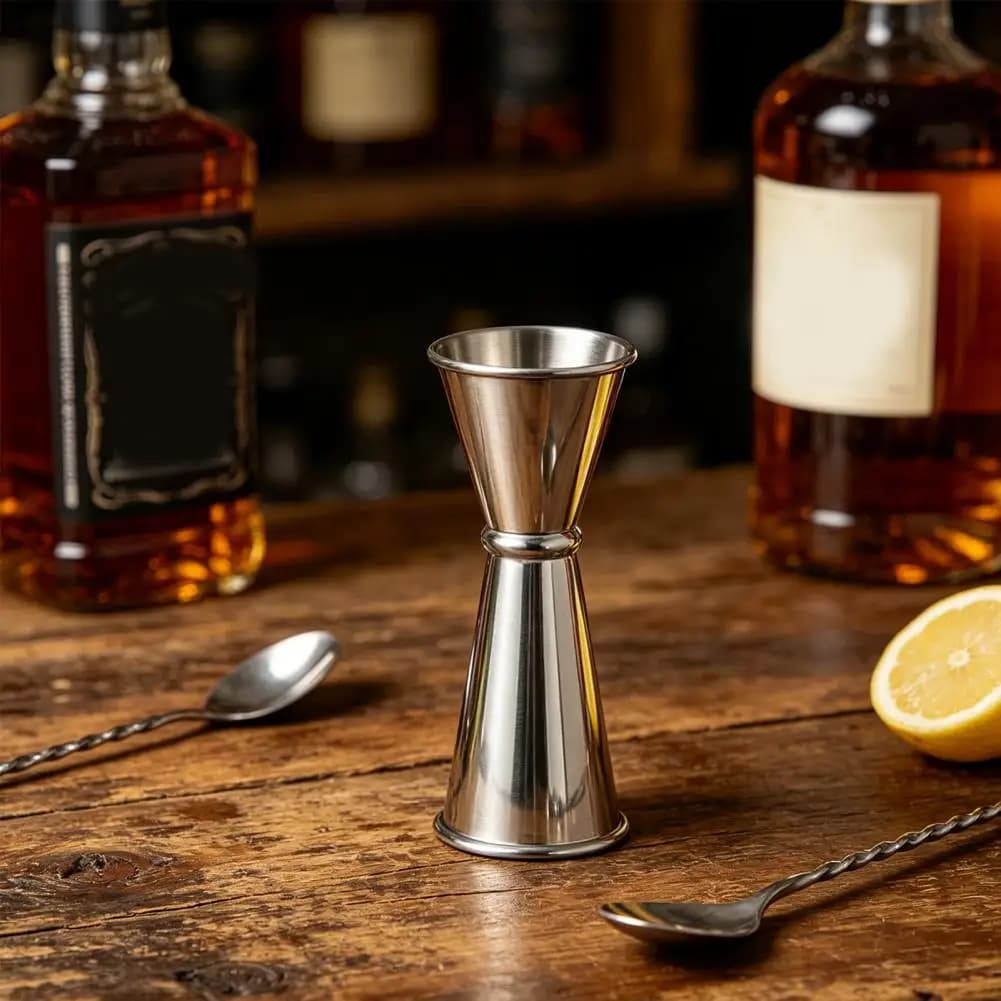 Cocktail Shaker Stainless Steel Cocktail Shaker Stainless Steel Cocktail Jigger with Measurement Marks Professional for Home
