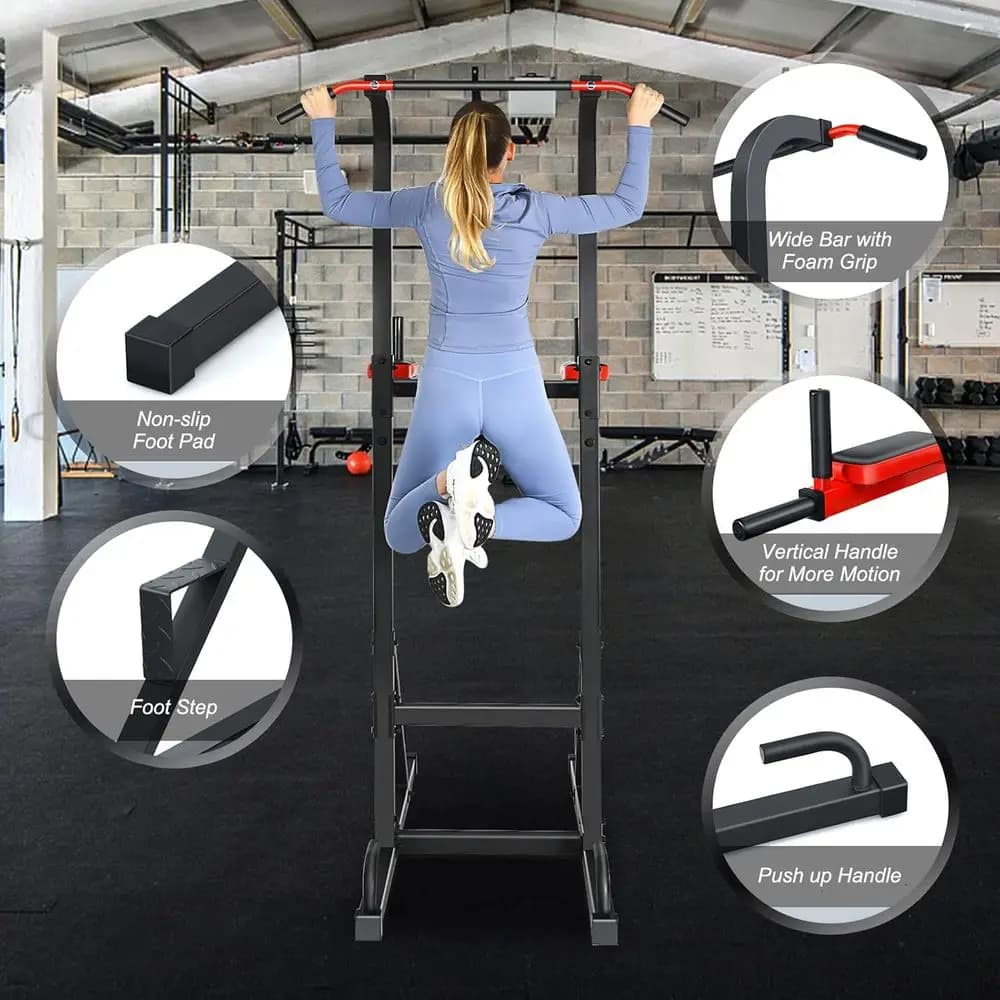 Stazione Multifunzione per Trazioni, Dip e Allenamento Completo del Corpo, Attrezzatura per Palestra Domestica