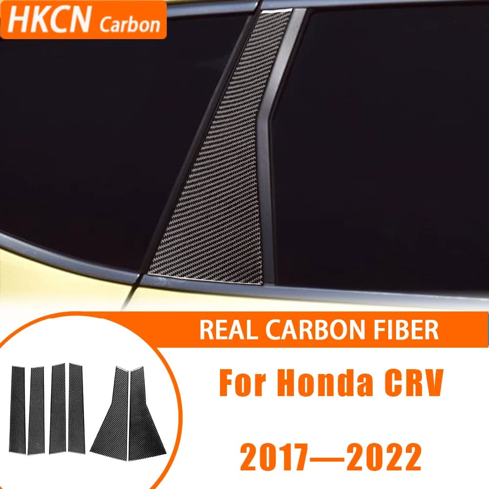 Car accessories Pilot B external carbon fiber door panel Descal panel Interior cover Trim Wall decal modified for Honda CRV 2017—2021