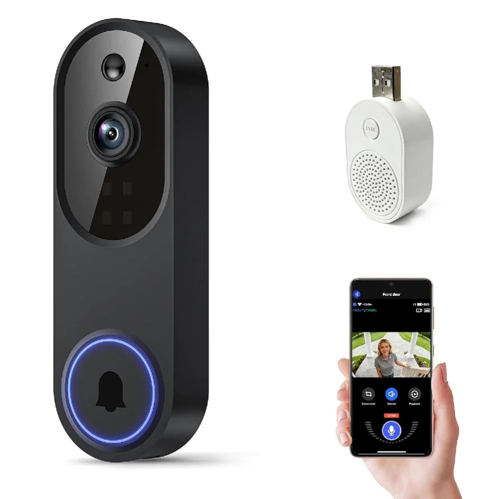 Wireless WIFI Doorbell Video Intercom Door Bell with Camera Smart Home for Security Protection PIR Motion Detection