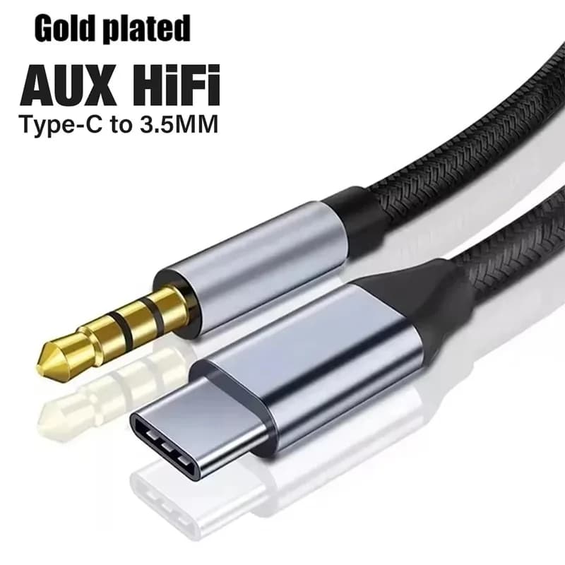 Adattatore USB Type-C a 3,5 mm Aux, Cavo Audio da Type-C a Jack da 3,5 mm, Connettore per Cuffie, Convertitore Audio, Accessori per Cuffie