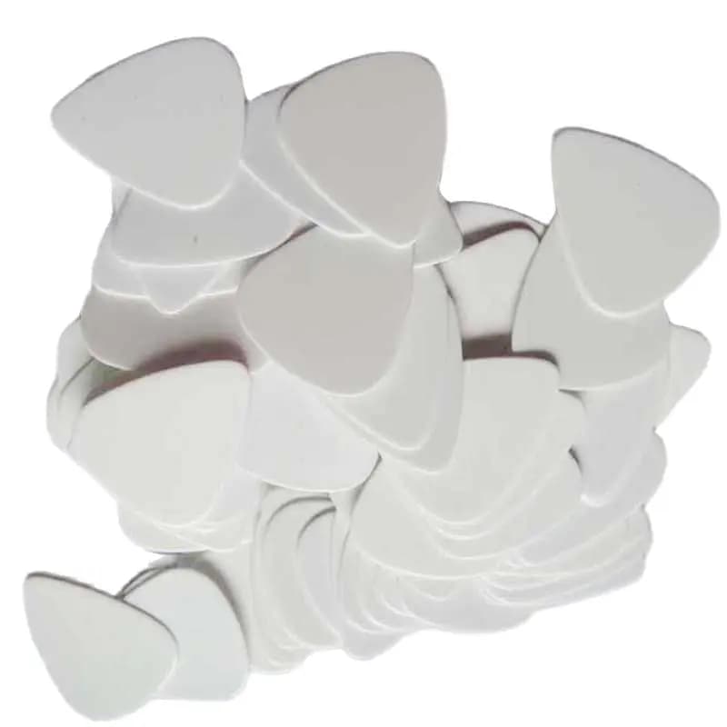 Plettri per chitarra in celluloide bianco puro semplice 0.81mm 200 pezzi per lotto