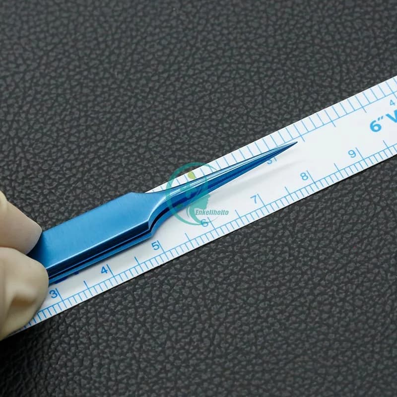 Pinza affilata da 0,15 mm per rimuovere punti per doppie palpebre Chirurgia cosmetica in acciaio inossidabile Microscopica elettronica di precisione