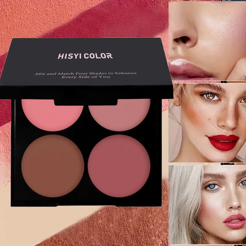 4 Color Waterproof Flood Palettes: Easy to apply natural 3D makeup appearance, shade improvement for all skin tones, matt and shiny