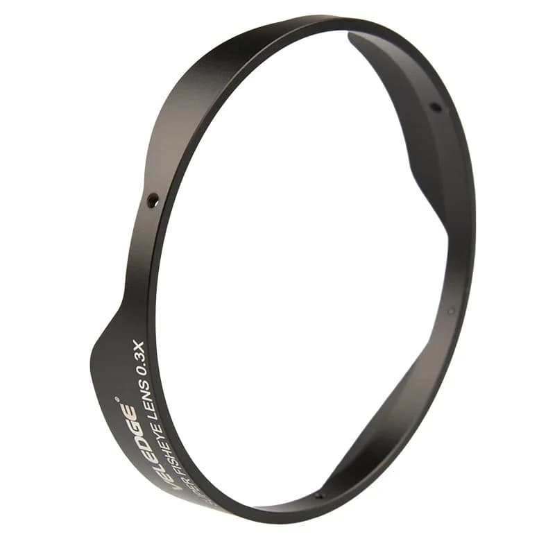 Adattatore per obiettivo Fisheye ultra largo 0,3X (37 mm/43 mm) con cappuccio - Distorsione HD per videocamere d'azione e videocamere Vlogging