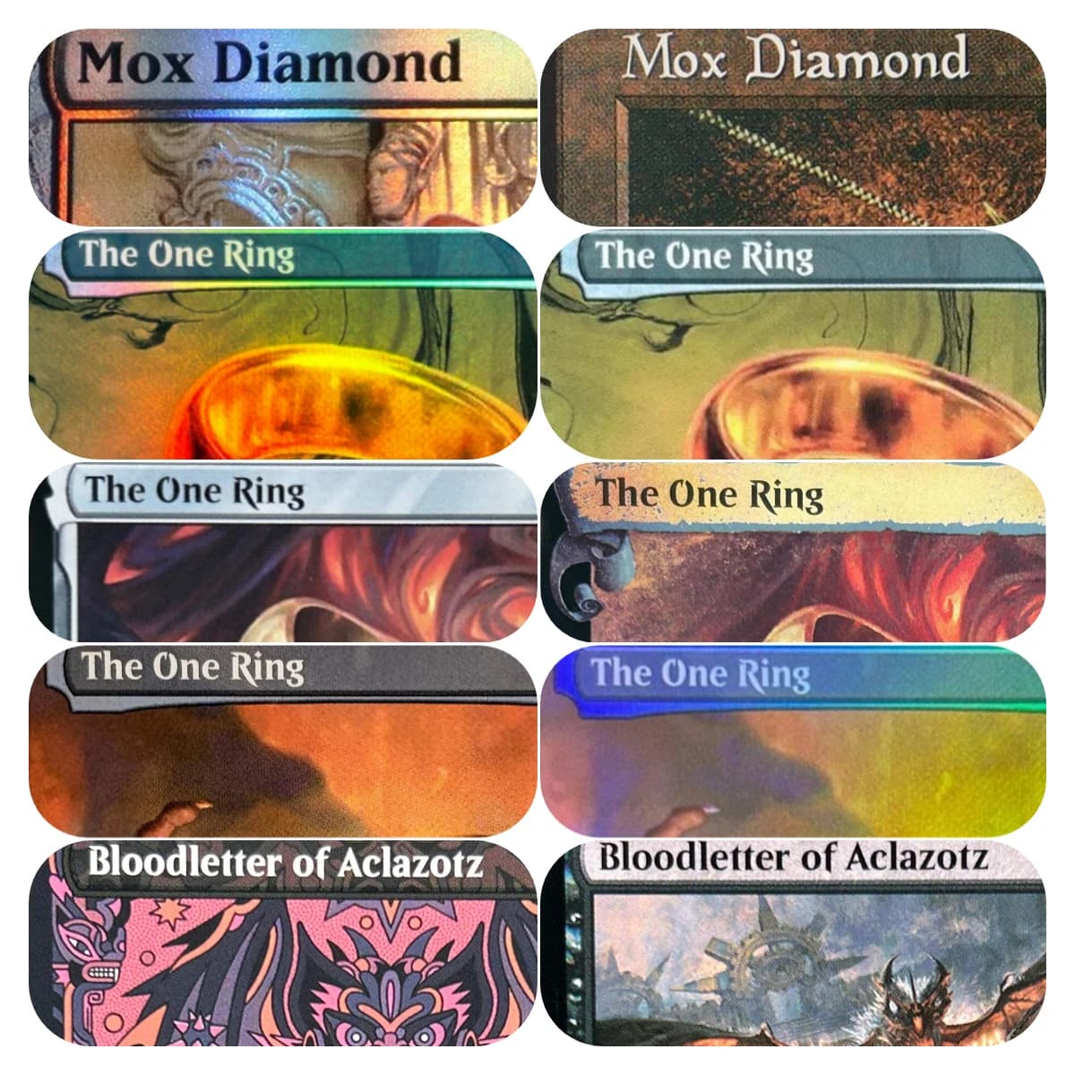 TAMI Bloodletter of Aclazotz Mox Diamond The One Ring High Quality Custom Board Game Proxy Cards