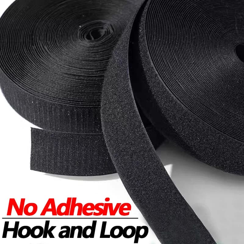 5Meters/pairs 20-50mm Non-adhesive Hook and Loop fastener Tape Sewing-on the hooks adhesive Magic tape DIY