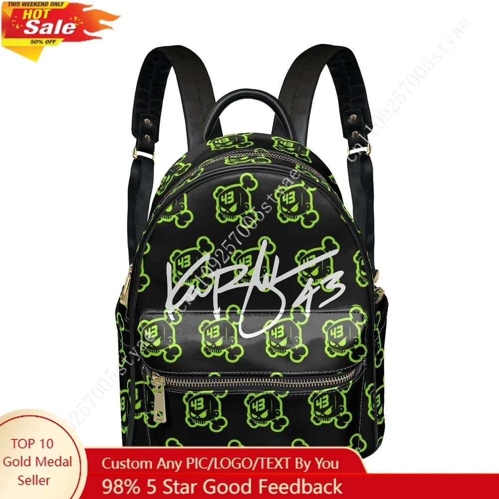 Ken Block 43 Cosplay Backpack Womens Men Personalized Double Shoulder Bag Business Travel Bookbag Rucksack Gift Daypack