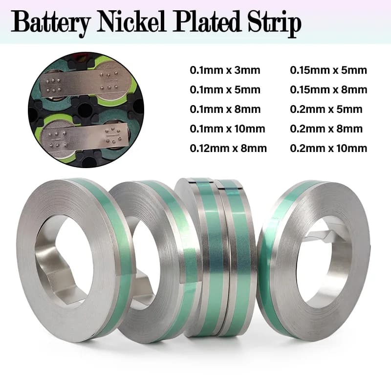 Nickel Plated Steel Strip for 18650 21700 Li-ion Battery THK0.1/0.12/0.15/0.2mm Spot Welding Steel Belt Battery Connectors Tools
