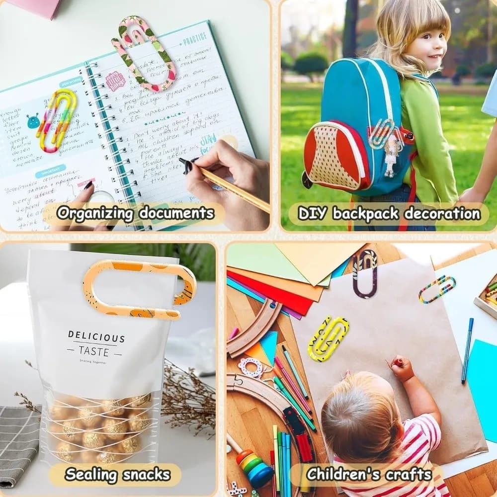 9pcs Acrylic Dye Sublimation Blanks Paper Clip Big Size Love Heart Heat Transfer Bookmark Unique Pen DIY Pattern Paper Clip Gift