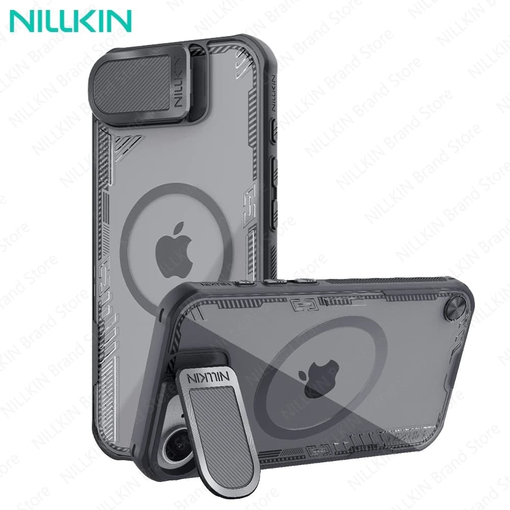 NILLKIN Custodia Magsafe Iceblade Prop Trasparente per iPhone 17e con Ricarica Wireless Magnetica e Protezione Fotocamera, Compatibile anche con iPhone 16e