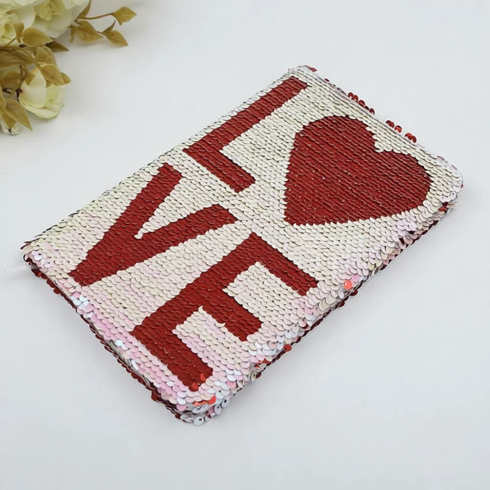 Fashion Reversible Sequin Journal A5 Notebook Colorful Magic Diary Writing Pad Creative Stationery Student Supplies