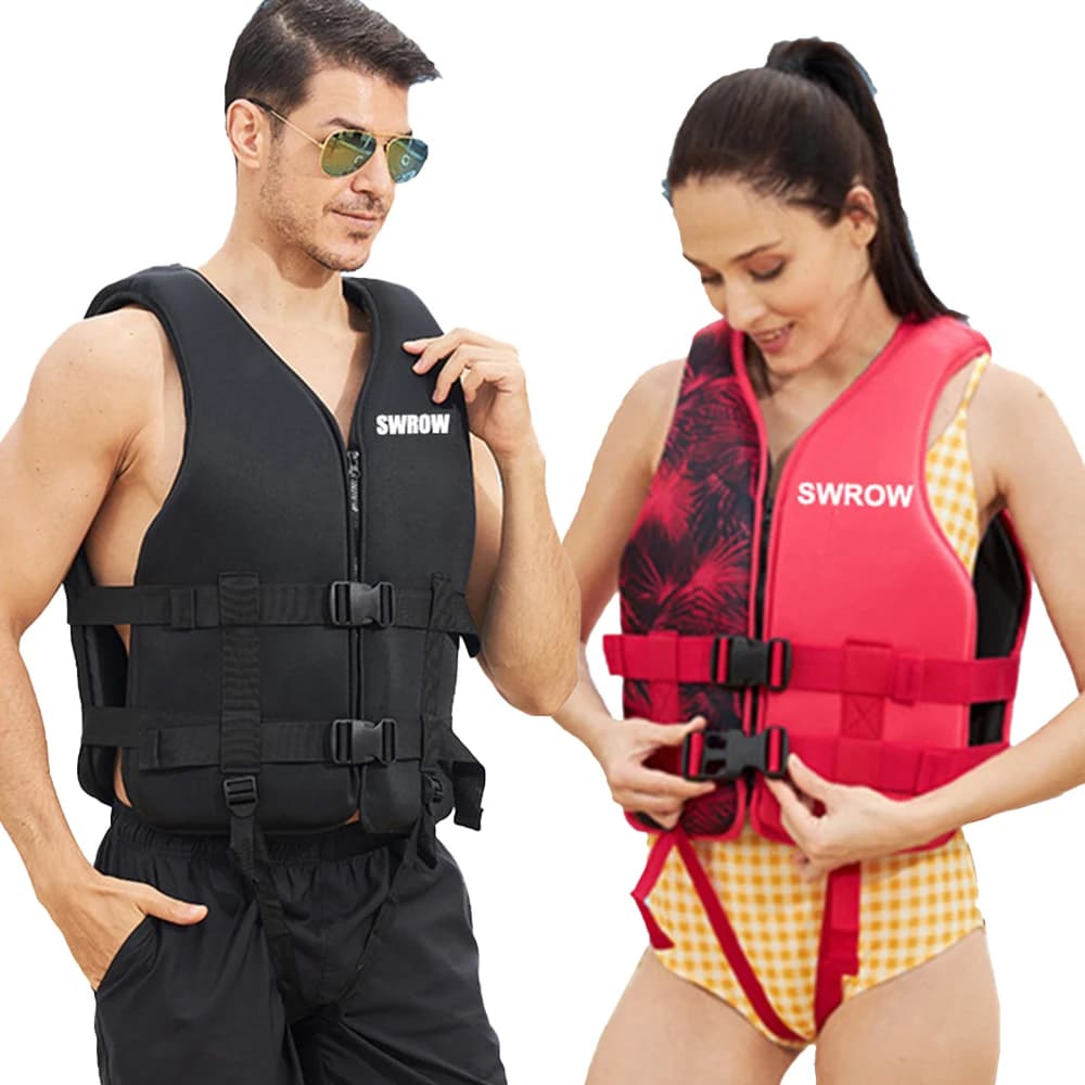 Giubbotto di salvataggio portatile per bambini adulti moda neoprene giubbotto di salvataggio per nuoto sport acquatici pesca kayak surf giubbotto di salvataggio 2023