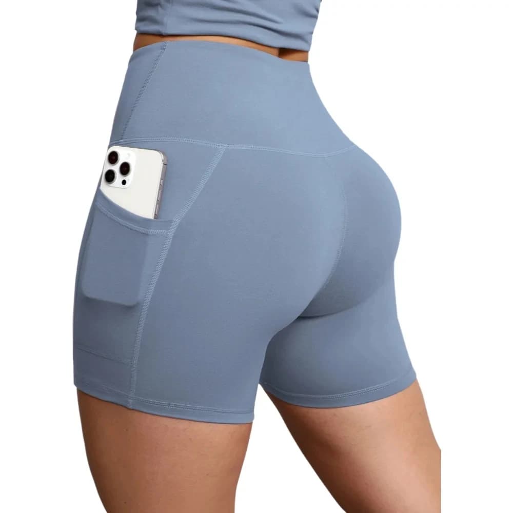 Leggings sportivi da yoga a vita alta con tasche per donna, per fitness, sollevamento glutei, corsa, allenamento e yoga.