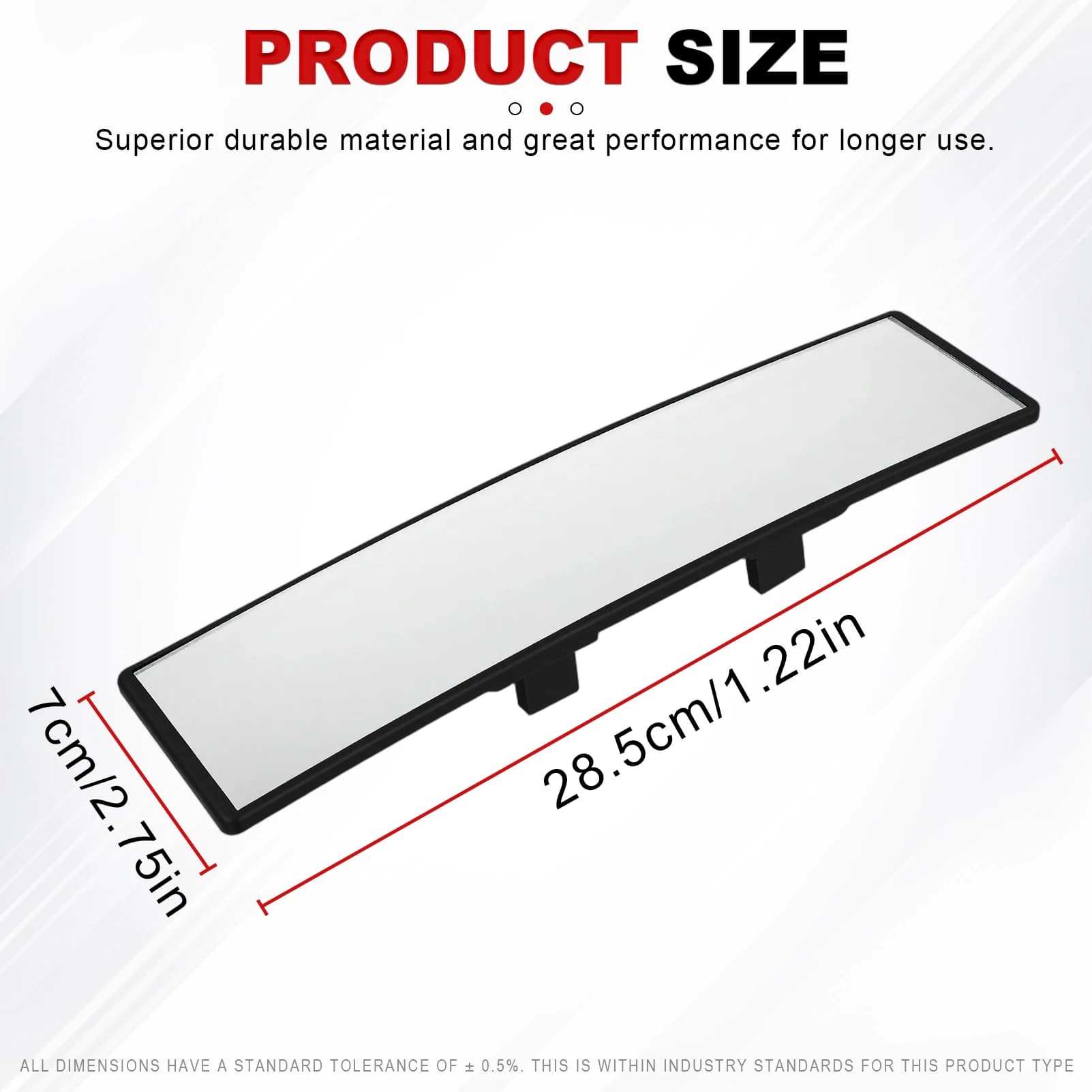 Interior Rear View Mirror Baby Mirrors Wide Angle Convex Rearview Mirror Anti Glare Large Vision Panoramic Auxiliary Monitor