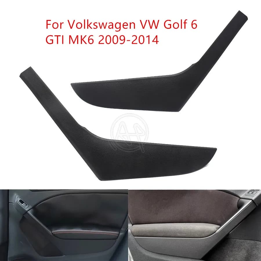 Anteriore posteriore porta interna maniglia di trazione bracciolo pannello di copertura Trim per Volkswagen VW Golf 6 GTI MK6 2009-2014 muslimatexb