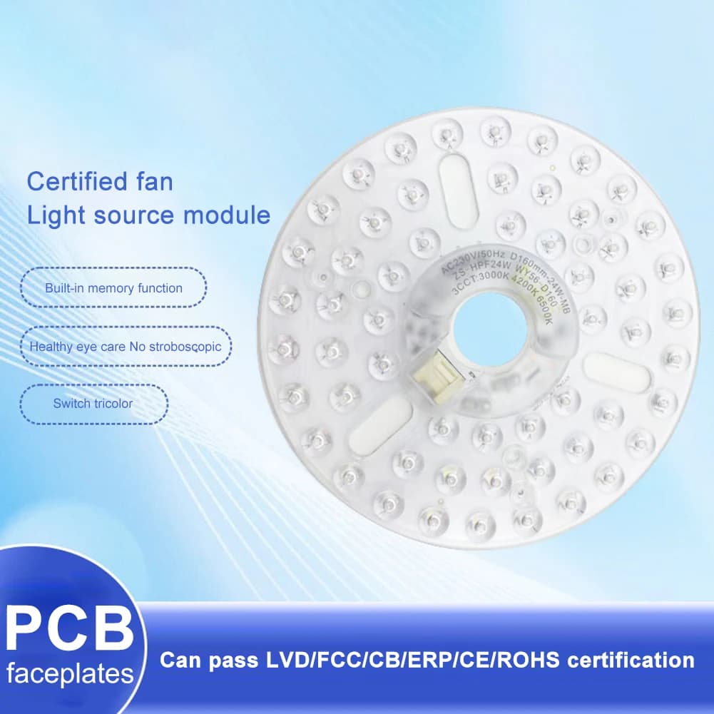 LED ring panel Light circle AC 110 V/220 V 15/18/24 W Round replacement Ceiling board Circular lamp Ceiling fan LED module