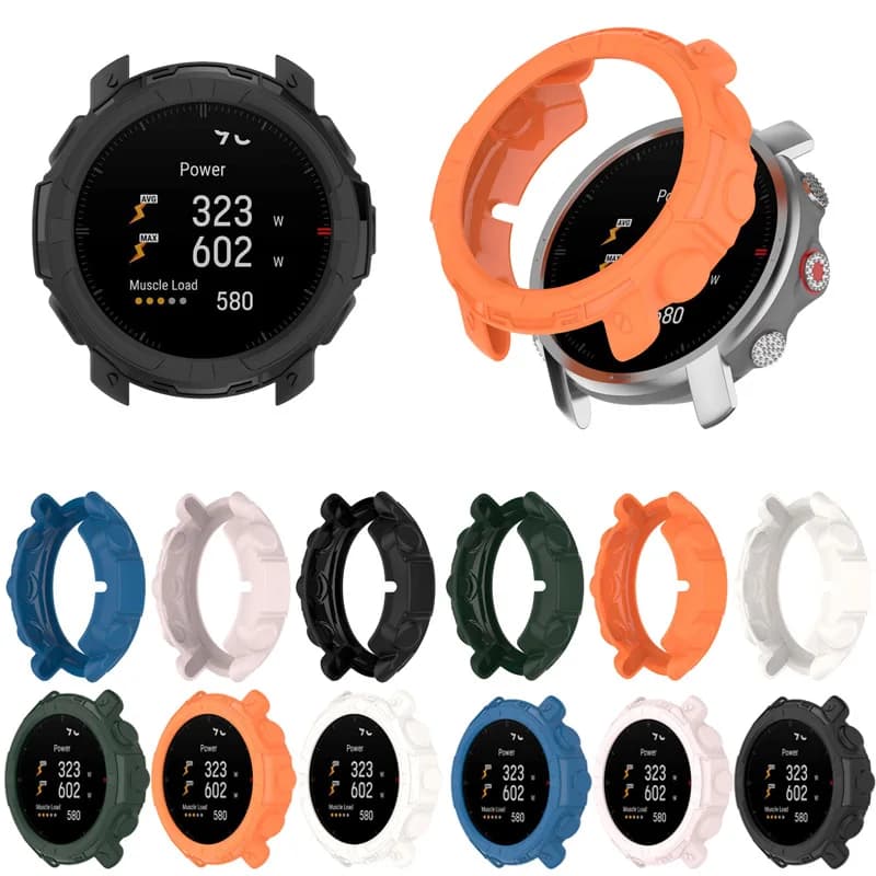 Custodia con telaio a con bordo morbido per Polar Grit X Pro Smart Watch Pellicola proteggi schermo in vetro Accessori protettivi per copertura paraurti