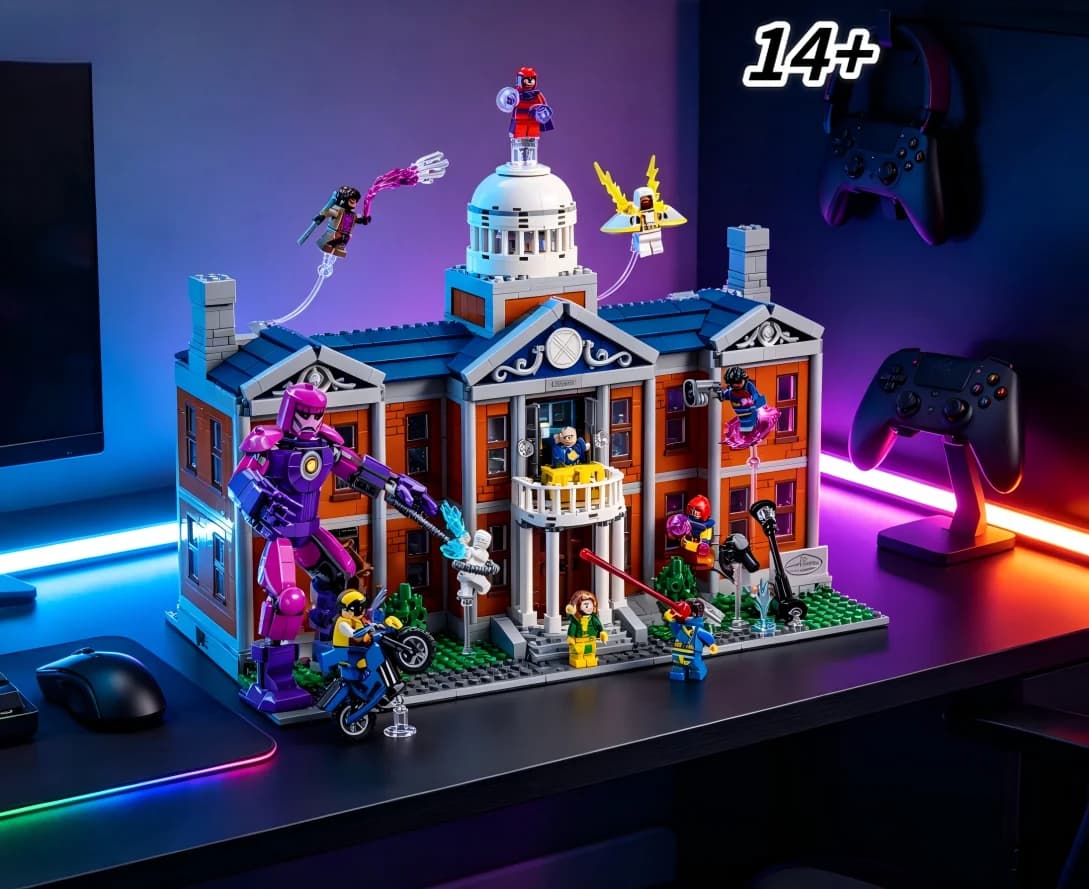 2026New 76294 3093PCS Mutant Academy Base Assembly Blocks Exquisite Craft High-end Small Gift