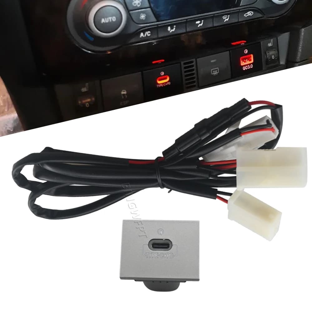 Presa di ricarica USB Adattatore di ricarica rapida QC3.0 Interruttore di presa di corrente per Ford Focus 2 Mk2 2009 2010 2011 Accessori elettronici per auto