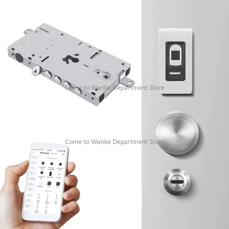 Blocco a cilindro a 4 pin Blocco app intelligente Blocco funzione impronta digitale Blocco intelligente biometrico