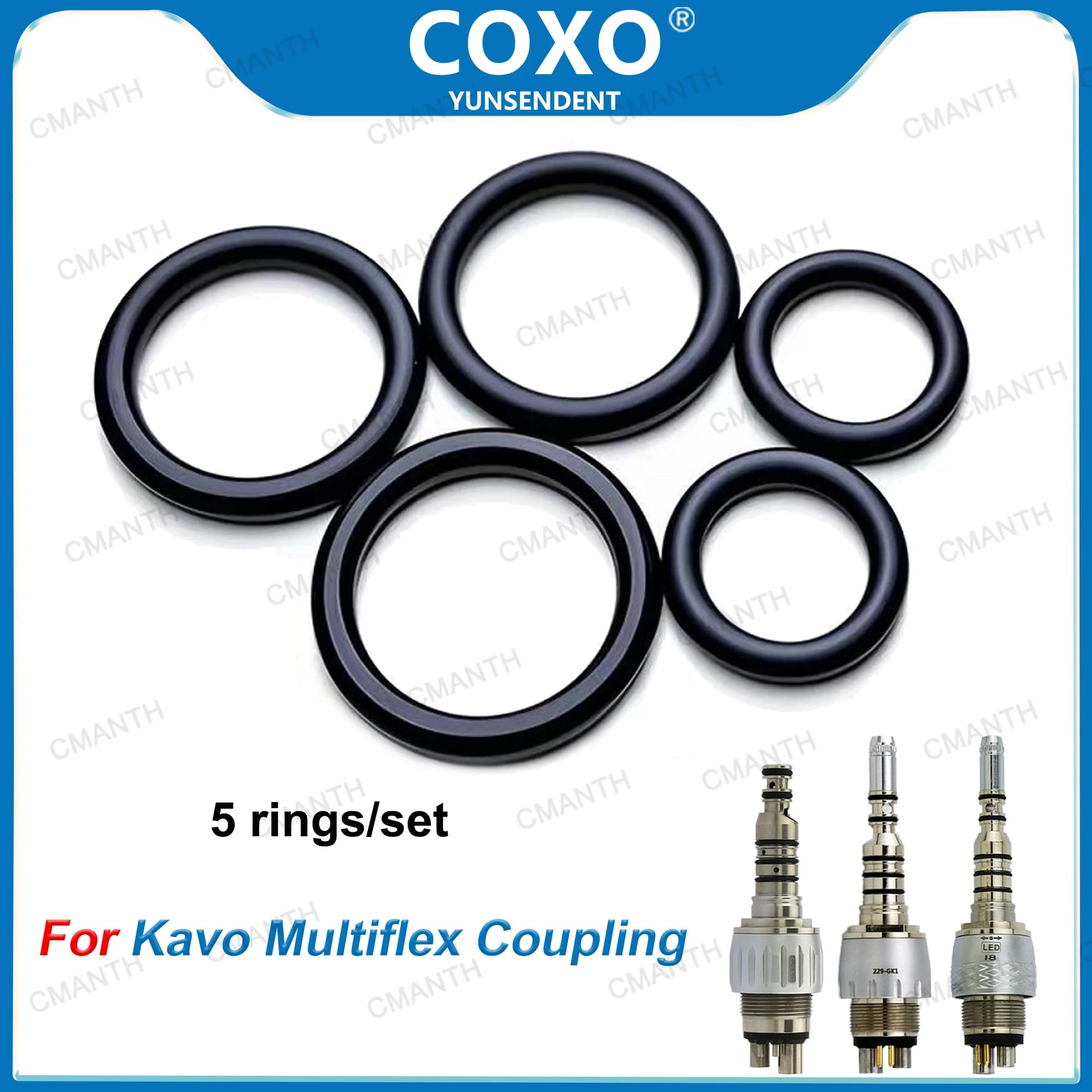 5 rings / set Universal Dental Handpiece Seal O Rings For Kavo Multiflex Coupling Anti-Oil