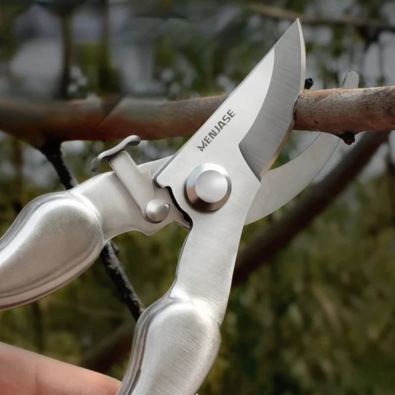 Forti cesoie da potatura cesoie da giardino per alberi da frutto in acciaio inossidabile forbici per fiori con ramo grezzo