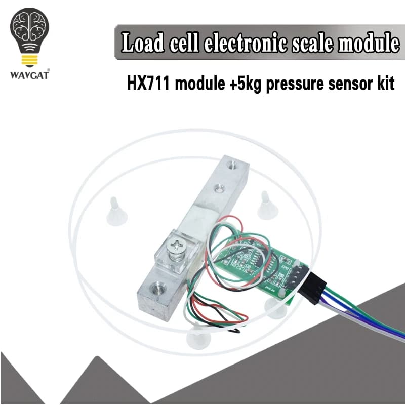 Digital Weight Sensor with AD HX711 Converter, Breakout Module 5KG 10KG, Portable Electronic Scale for Arduino