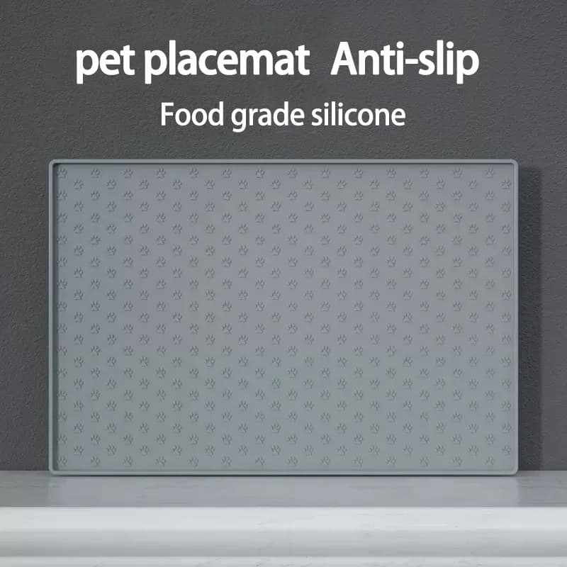 Tappetino per animali domestici, tappetino per gatti e cani per bere e mangiare, tappetino per ciotole, tappetino per cibo per gatti, tappetino per ciotole per cani, tappetino in silicone impermeabile per ciotole per animali domestici