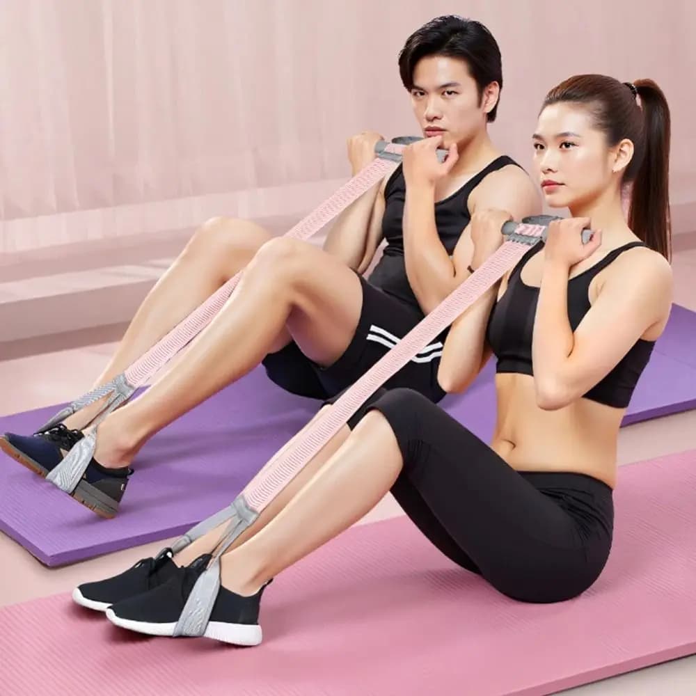 Elastic Resistance Band with Handles, Latex Resistance Clamps Anti-rotation, Black Cord, Fitness Equipment