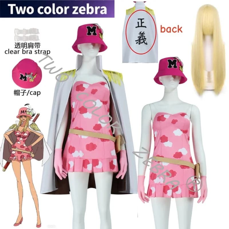 Costume Cosplay Anime Peacock Kujaku, Pirate Hat, Role Games Dress, Complete Set for Halloween and Carnival