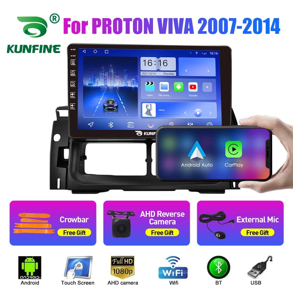 Autoradio da 10.33 pollici per PROTON VIVA 2007-14 2Din Android Stereo DVD Navigazione GPS Lettore video Multimediale Carplay Android Auto