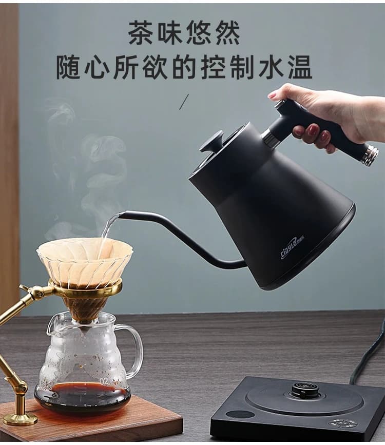 Tlife · Invoice · British Coffee maker Cidylo Handmade Electric kettle Temperature control Stainless steel | Long mouth
