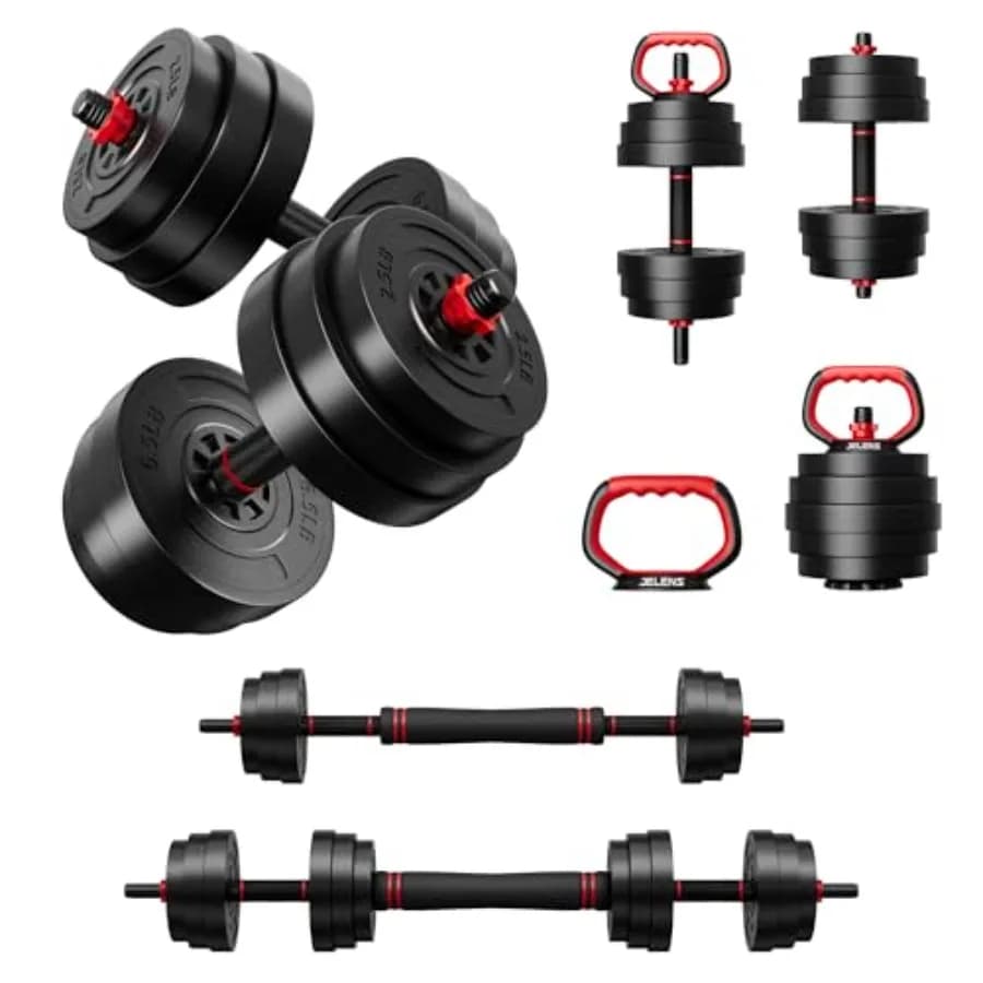 Set di manubri regolabili AD01 30/45/70 libbre, set di pesi multiuso in metallo grigio per uso domestico come kettlebell e bilanciere