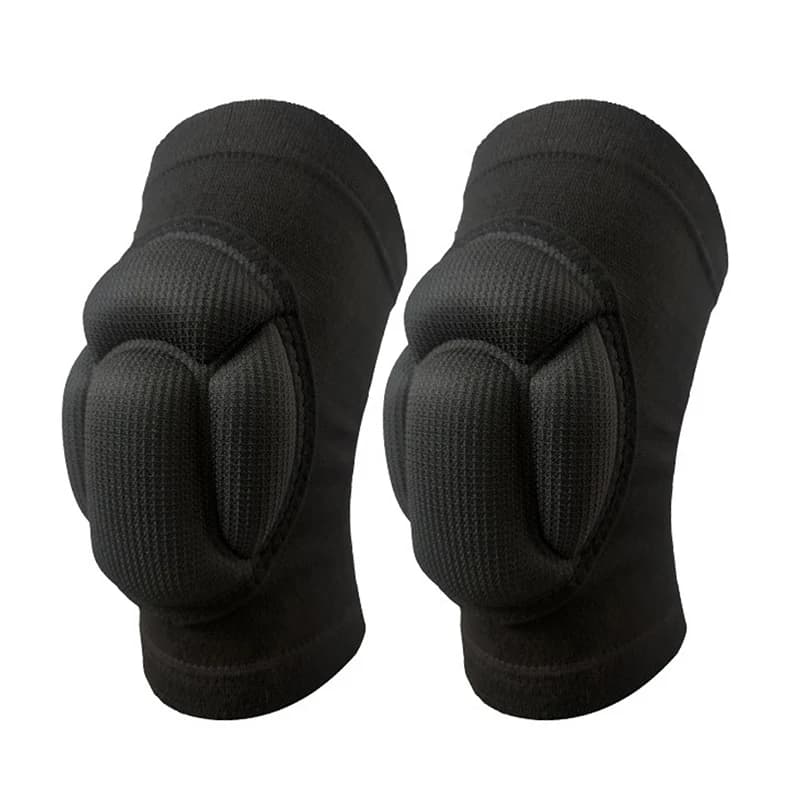 1 paio di protezioni ispessite ginocchiere sportive da uomo ginocchiere elastiche supporto attrezzatura fitness tutore da basket protezione antiscivolo maschile