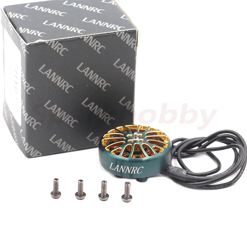 LANNRC 2004 Plus 1800kv 2500kv 3000kv 3-6S Lipo Brushless Motor 2.5mm Shaft 12N14P Suitable for FPV 3.5-5 Inch Traversing Drone