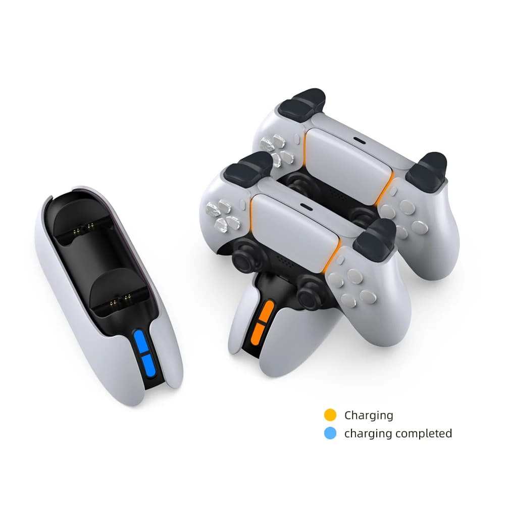 DOCK DI RICARICA Per P-5 Doppio caricatore rapido Indicatore LED Docking station per supporto di ricarica per gamepad PS5