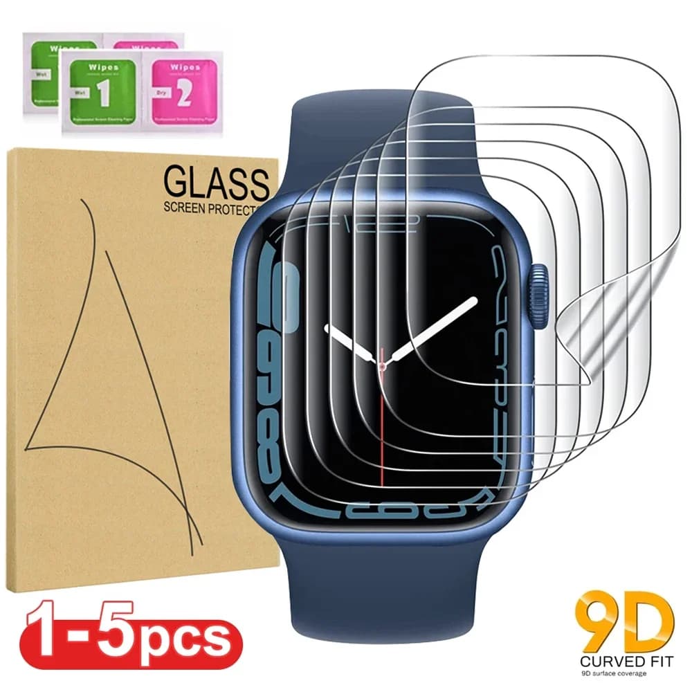 Pellicola salvaschermo per Apple Watch Series 9 7 8 41mm 45mm HD Pellicola TPU trasparente iwatch Series 6 5 4 3 2 1 SE 38mm 42mm 40mm 44mm